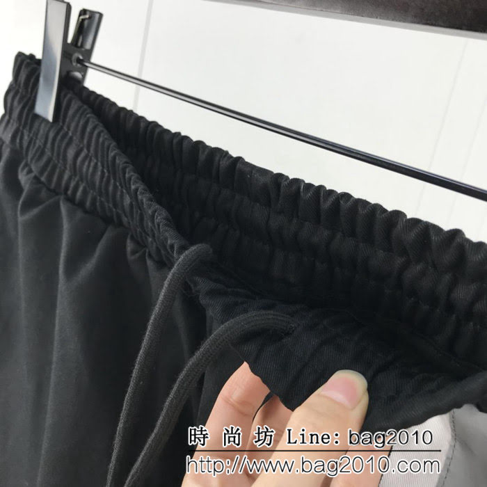 CHANEL香奈兒 19ss早春新款 前後3M反光條拼接 褲腳魔術貼 男款休閒褲 ydi1721